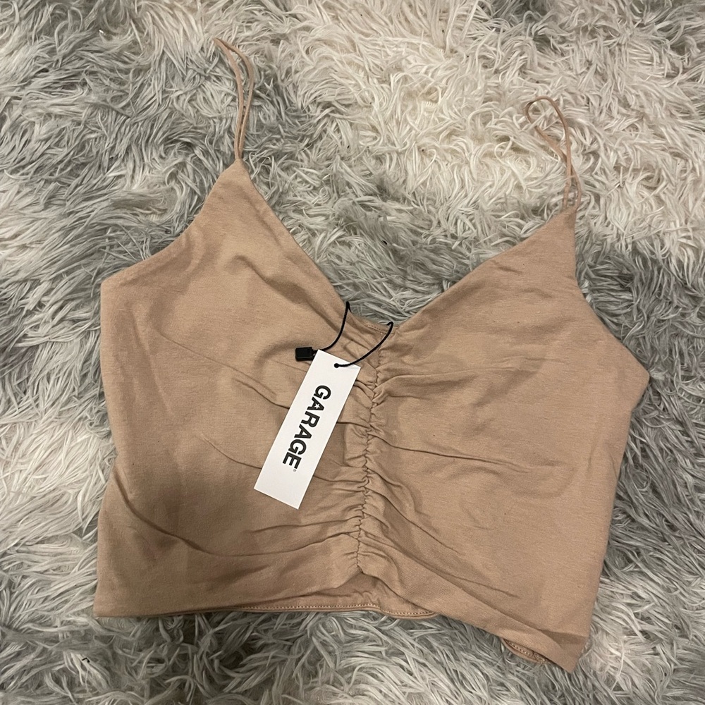 NWT| Garage Ruched Bungee Cami